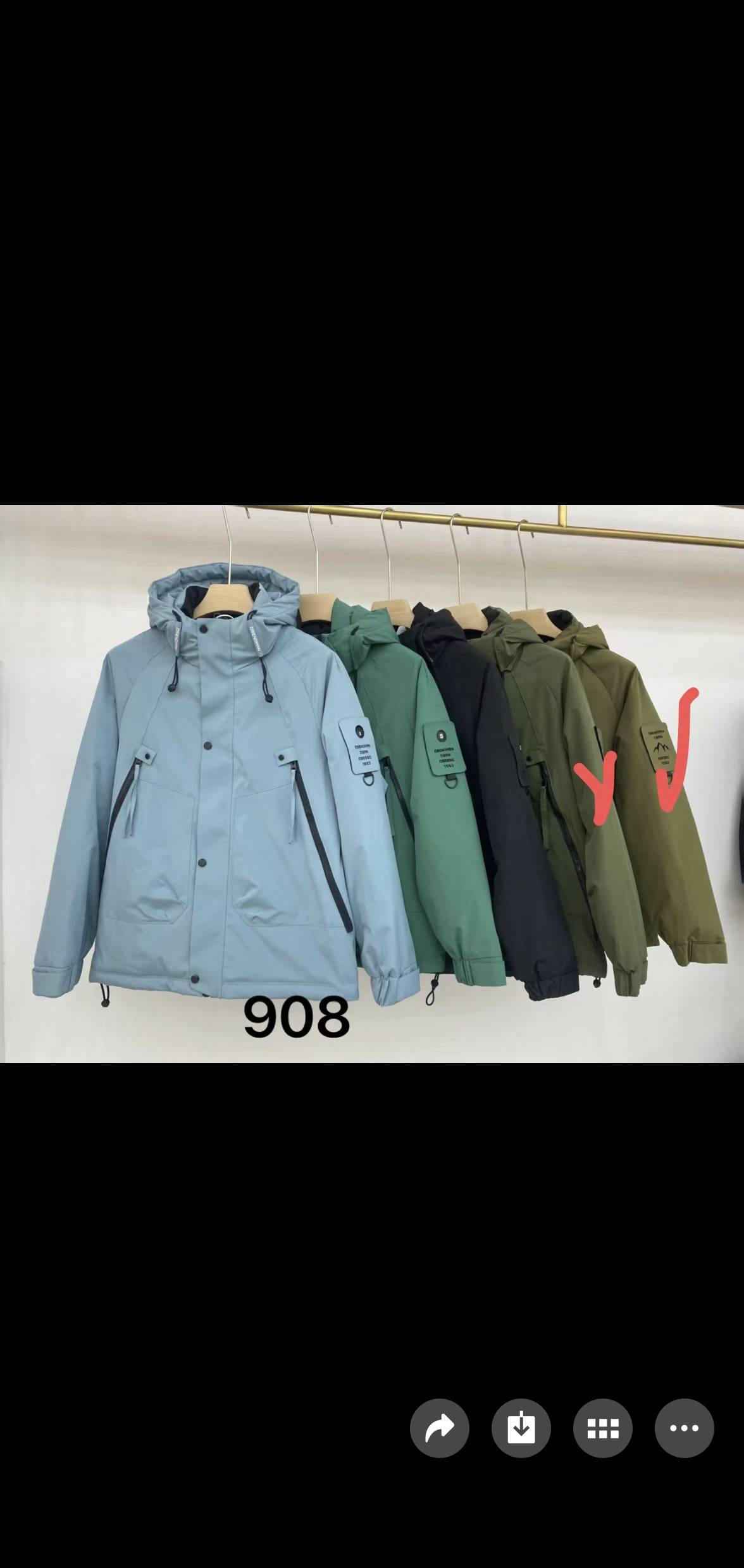 大量工装羽绒服现货