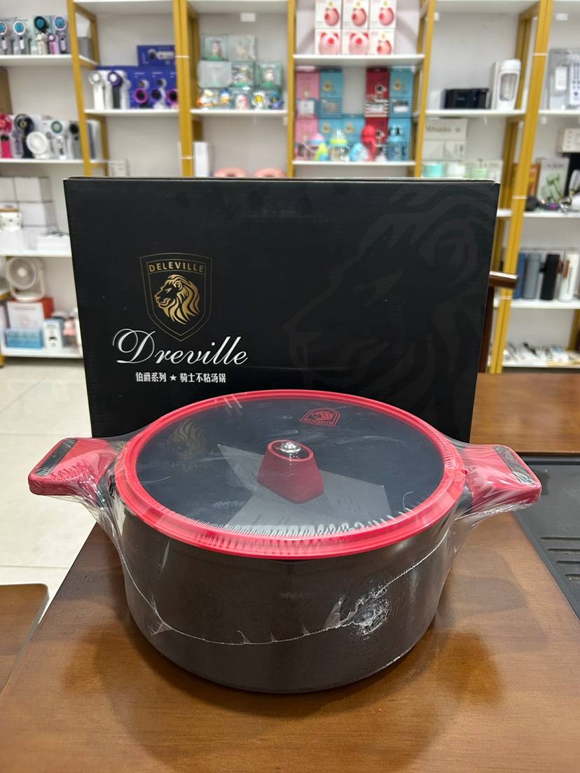 24cm含盖铝合金超级不粘汤锅🥘（带塑封）100pcs