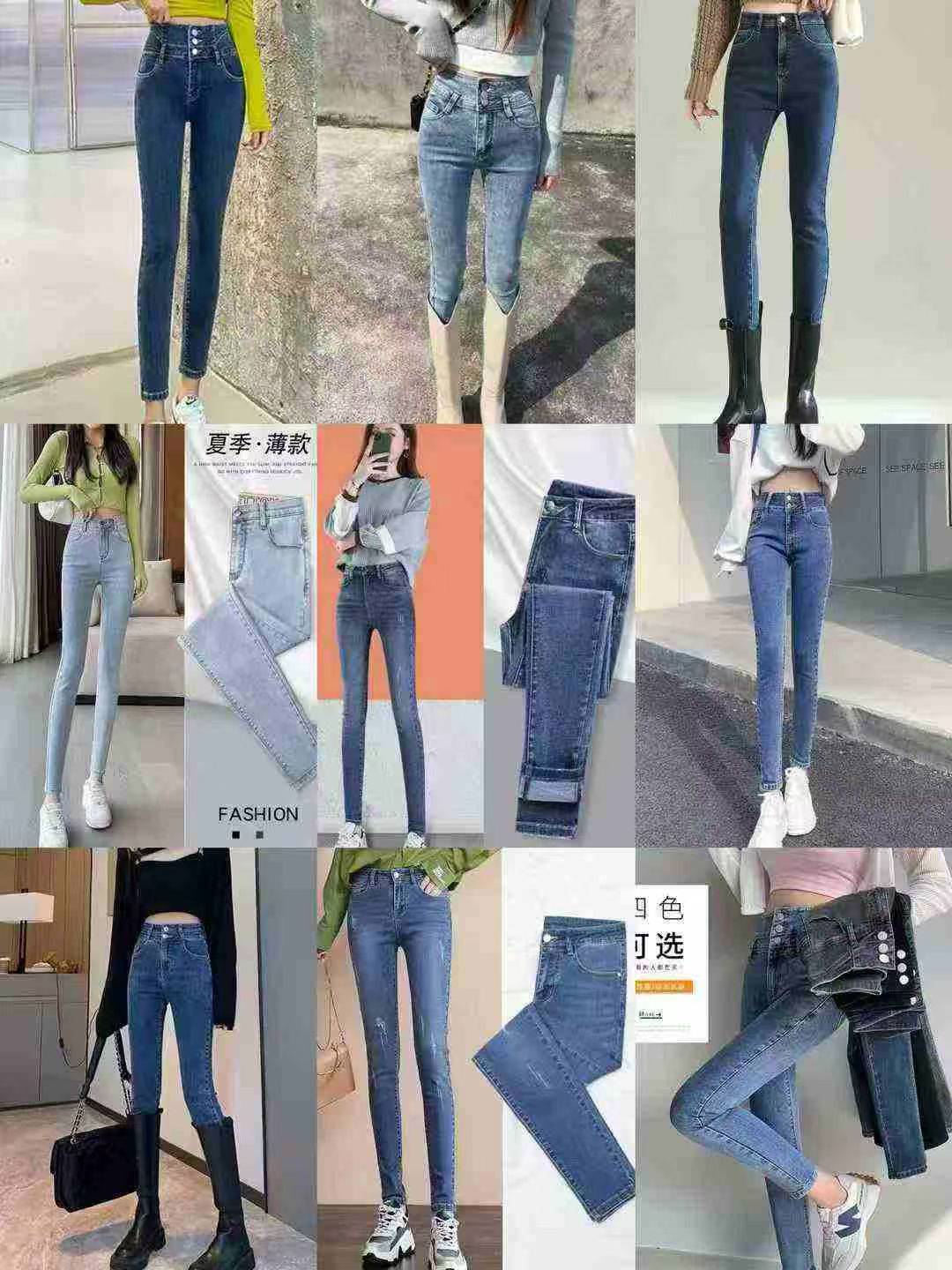 全新女装弹力牛仔小脚裤系列
码数26-32（s到xxl），小