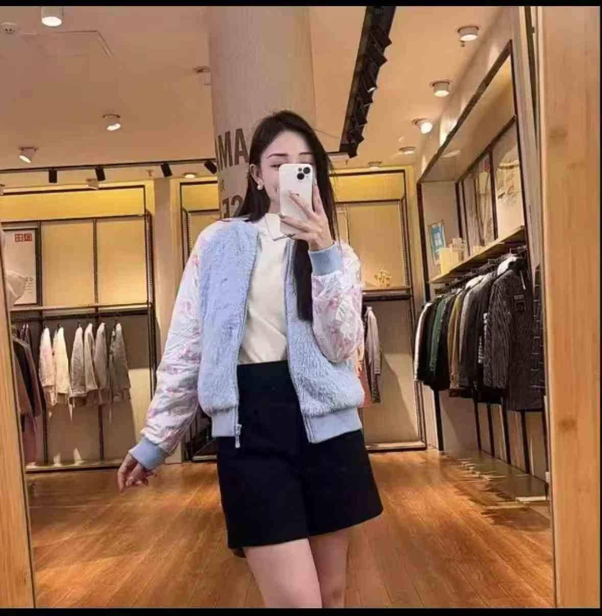 🌈1100件上市公司品牌货！时尚百搭女棉衣拼接狐狸高级感小
