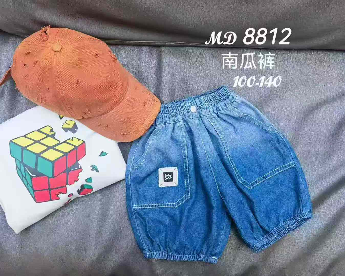 [發]童装牛仔短裤1400条5分牛仔裤，独立包装有吊牌码数1