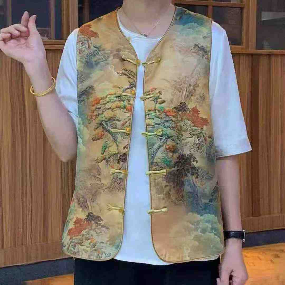 上新🐎，天猫店下架中淑女仿冰丝国风马甲数量670件码数1-