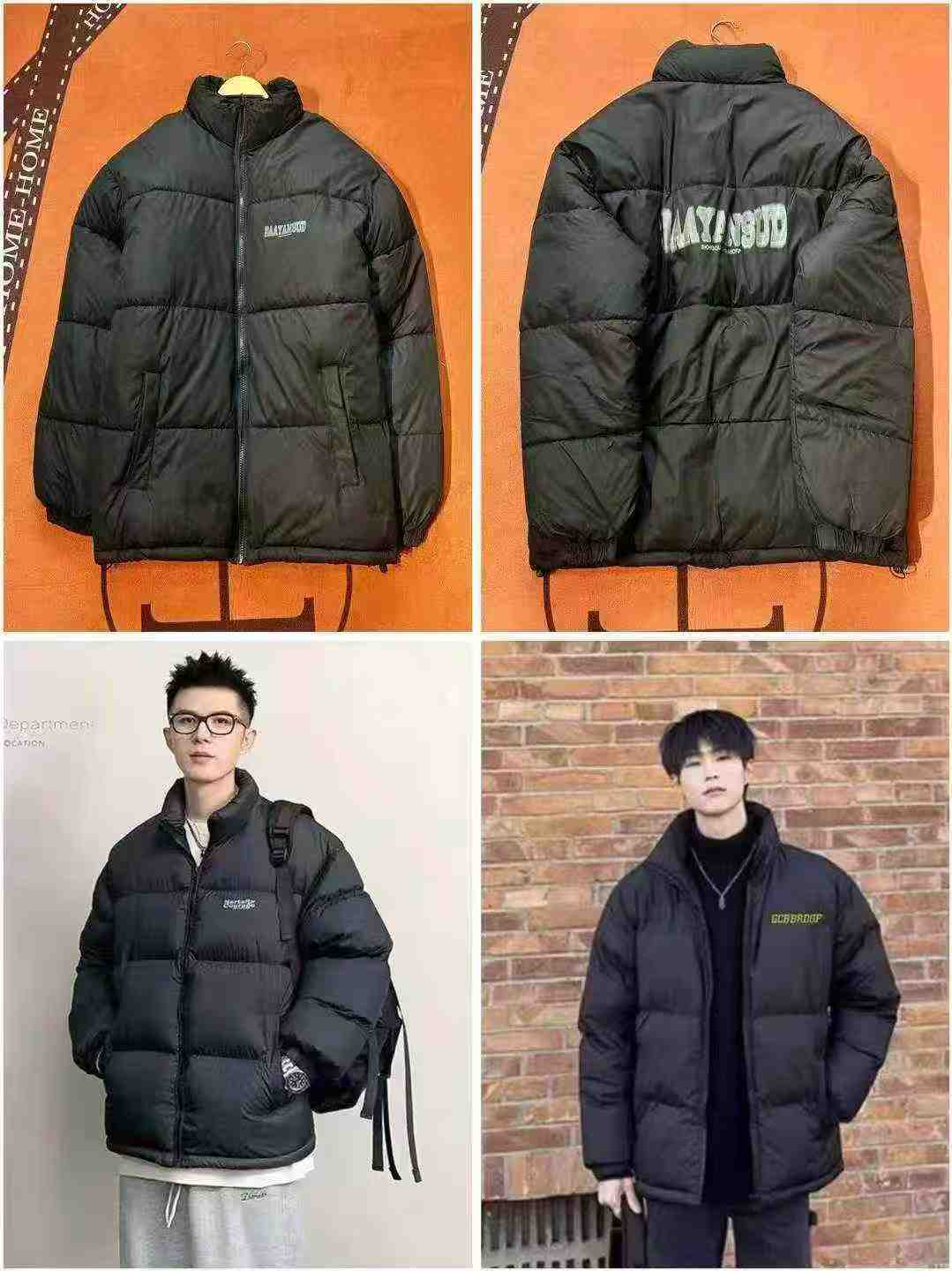 上身棉服外套，28元，6800件，加厚棉服男女秋冬季新款宽松
