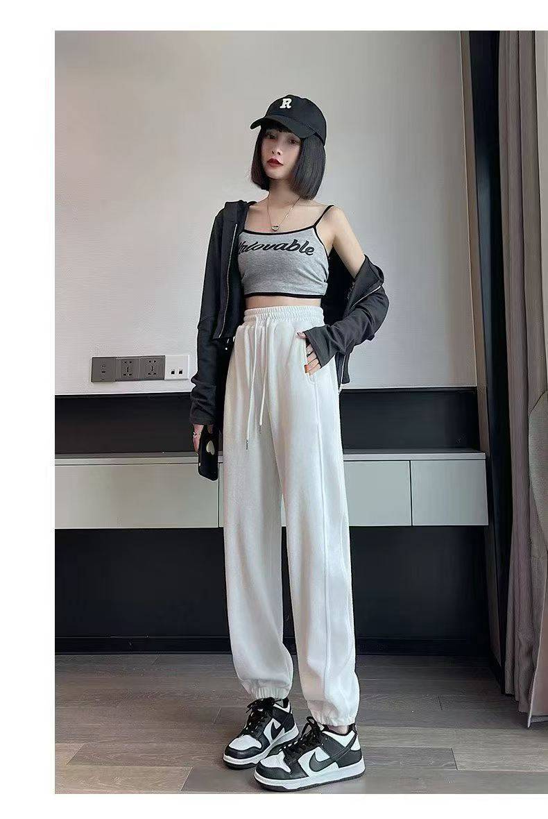 休闲贴标女款纯棉卫裤，s-2xl，5000条入库清货便宜