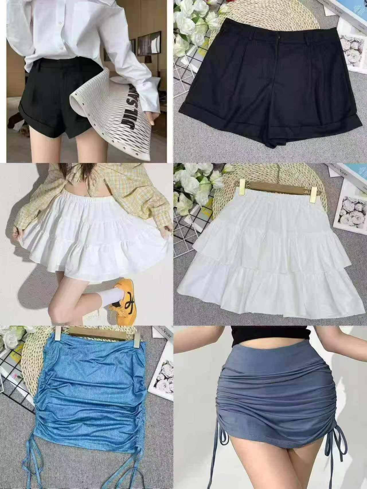 实体店女装，短裤，短裙，数量：436条，码数：s-m-l-x