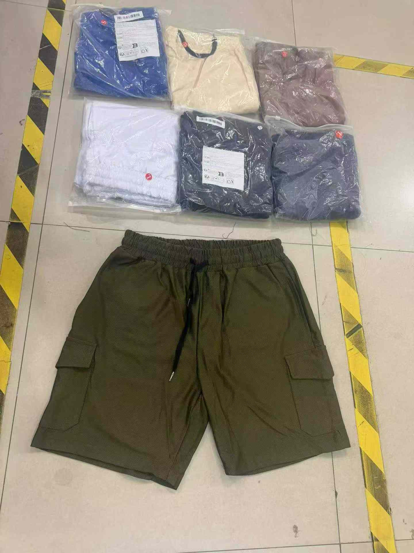 男士工装款短裤1100条、尺码s至xxxl，便宜处理