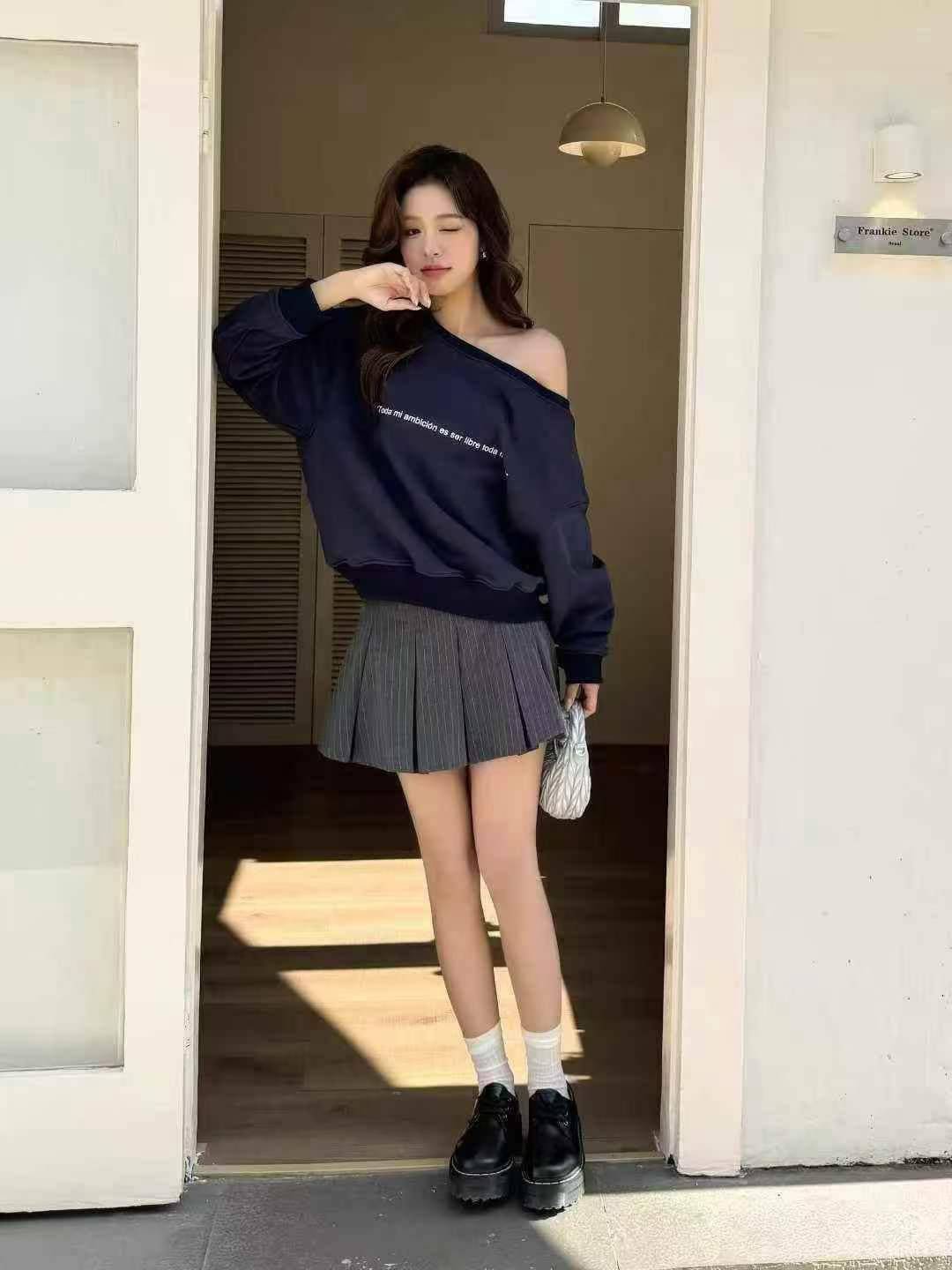 🫎全清3.8夏季学院风女装百褶裙，学院风短款梨形显瘦西装a