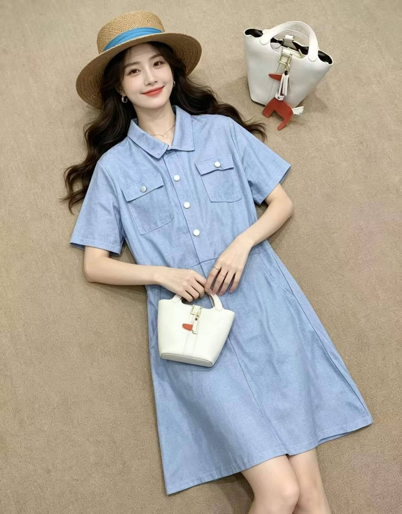 [太阳]9.8元全清387件，，💃靓妹淑女仿牛仔polo休