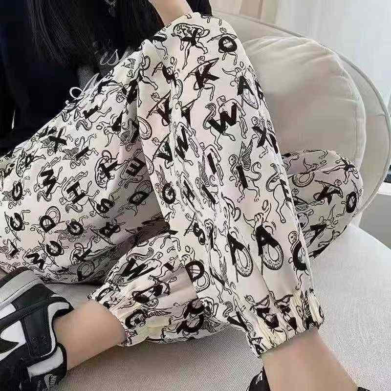 今年新款休闲速脚花裤，数量：541条，码数m-l-xl-2x