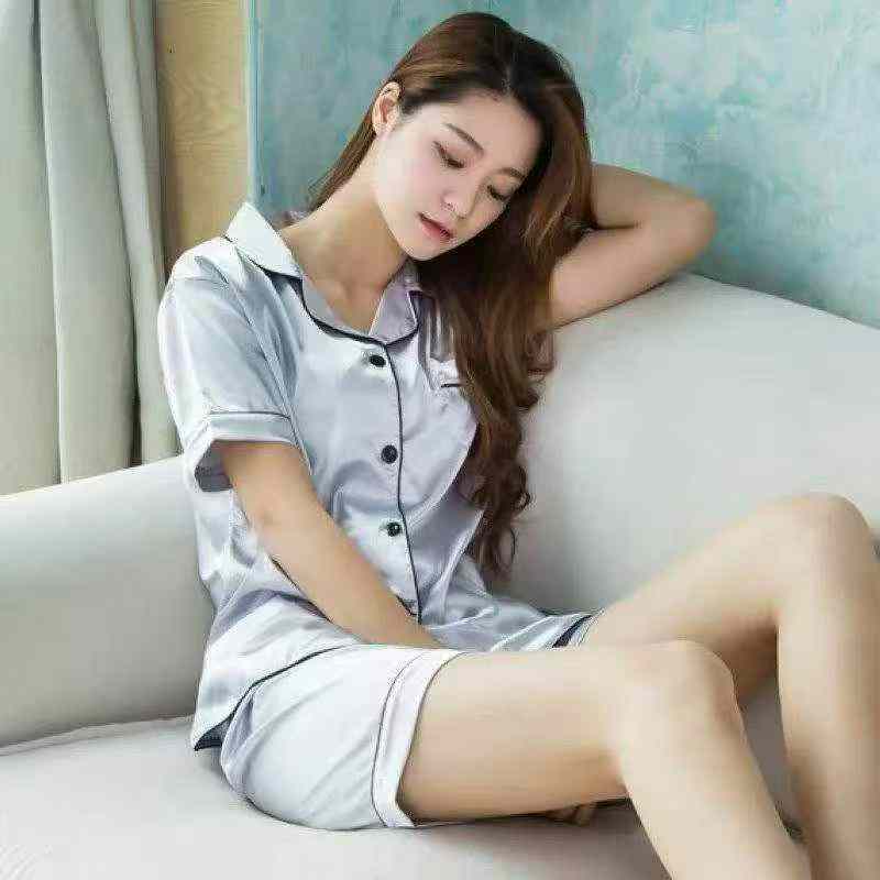 🍭197套睡衣女夏季冰丝短袖薄款家居服网红2026年新爆款