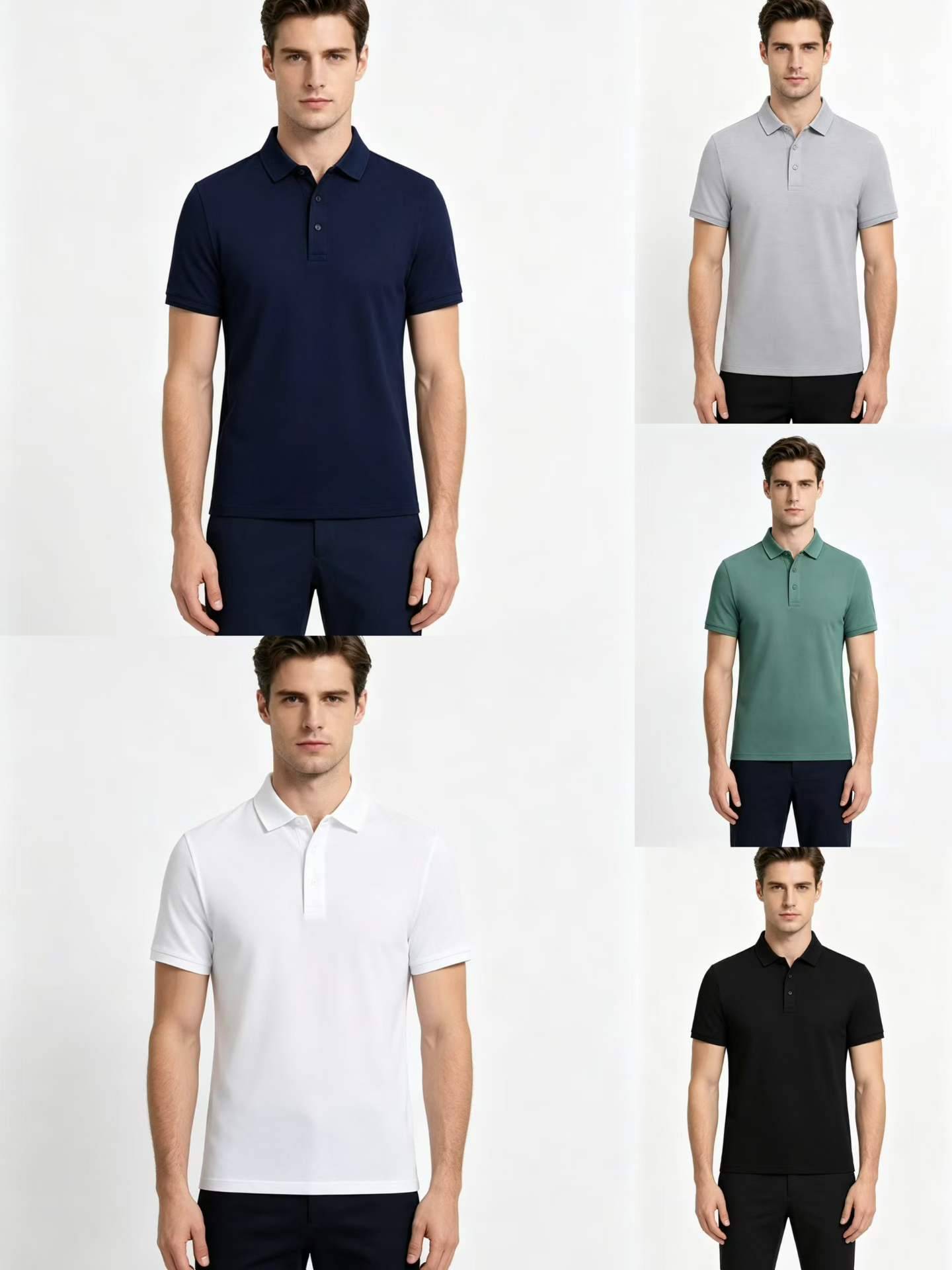 36800件，男士冰丝翻领polo，一款10色，m-5xl，