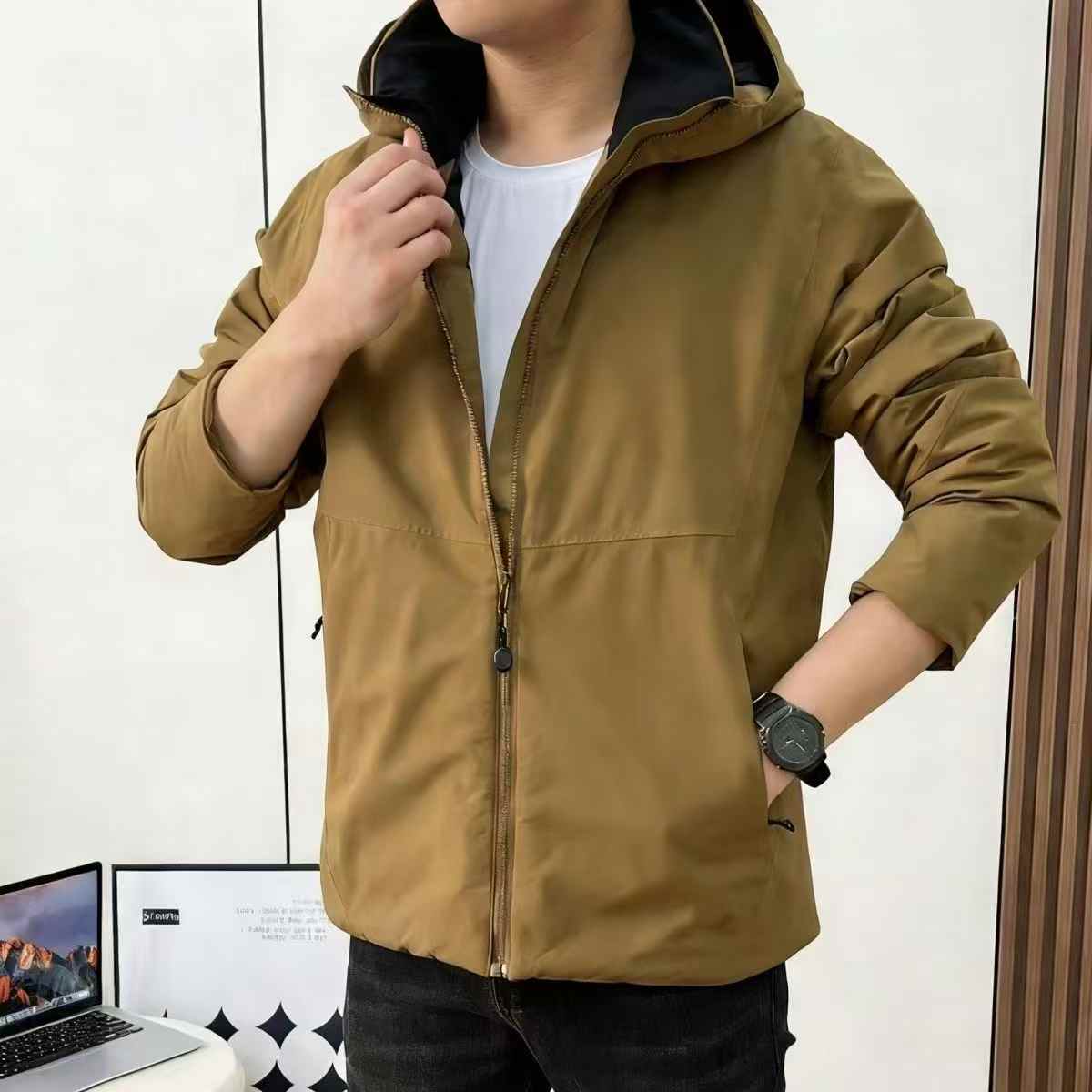 全压胶防水棉服，gb32614国标，600件左右清货