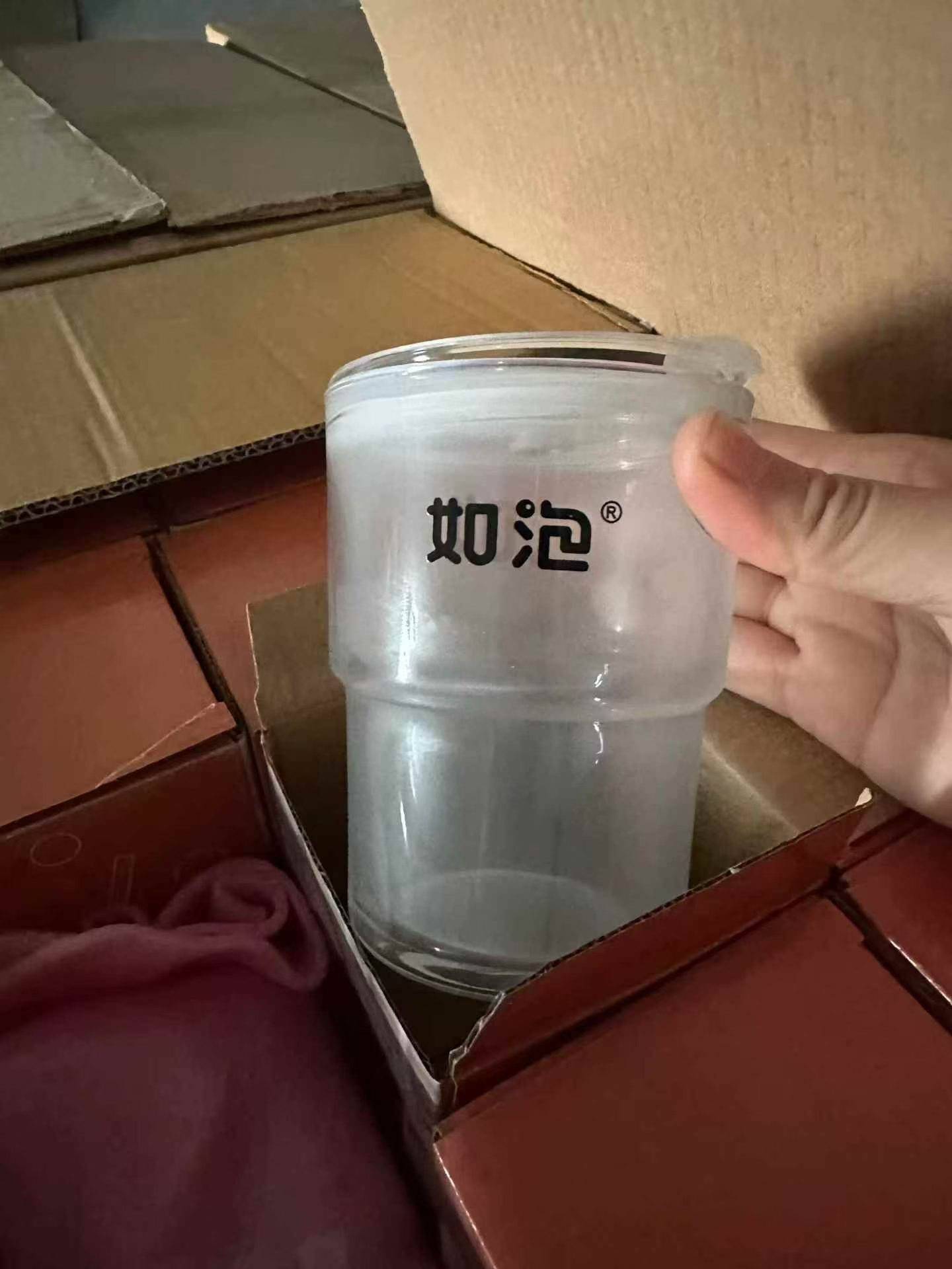 2000个竹节吸管杯独立礼盒装，容量380ml，全清每个0.