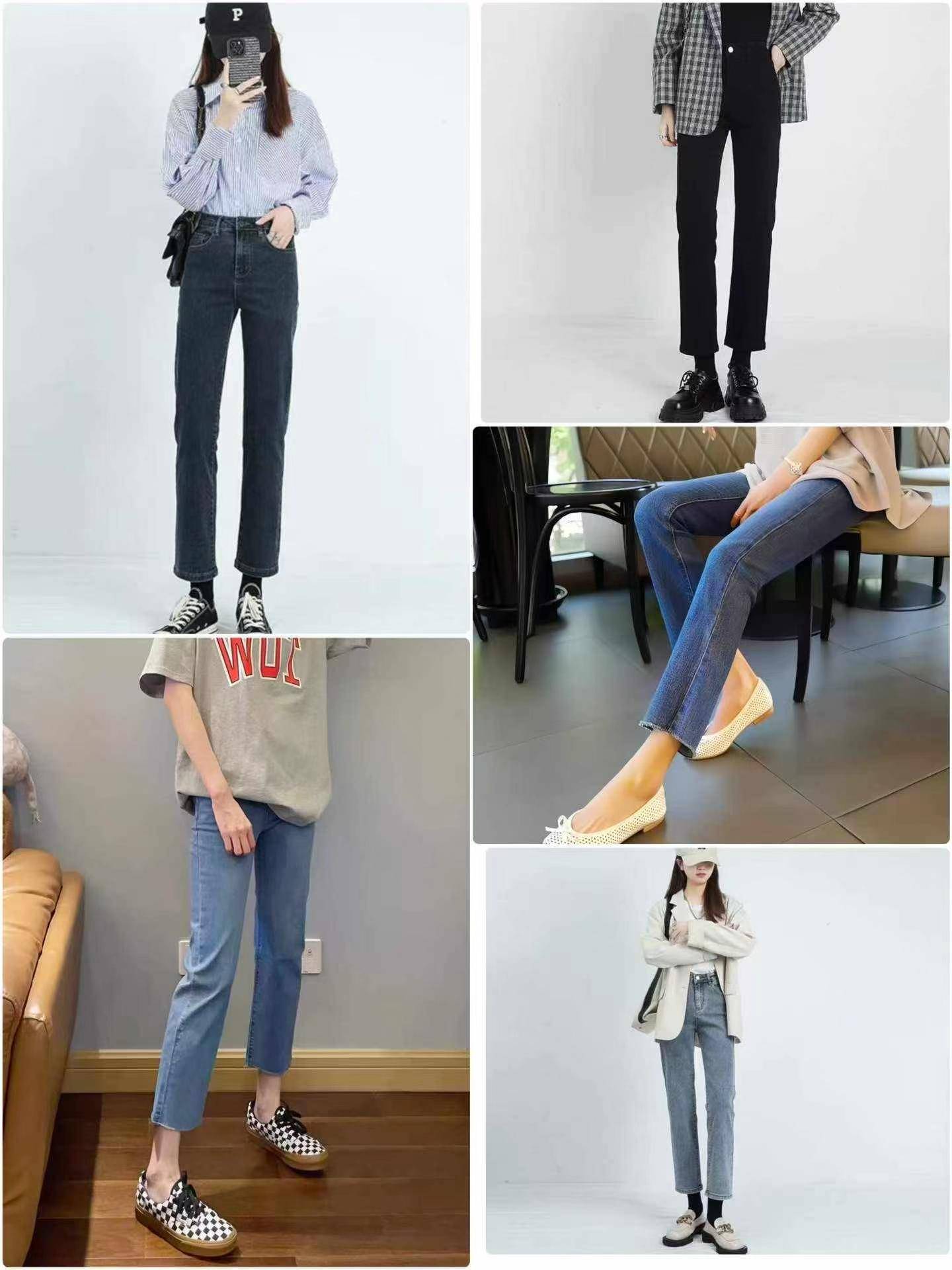 6.8清，电商仓回收540件春夏新款洗水棉高腰显瘦女牛仔弹力
