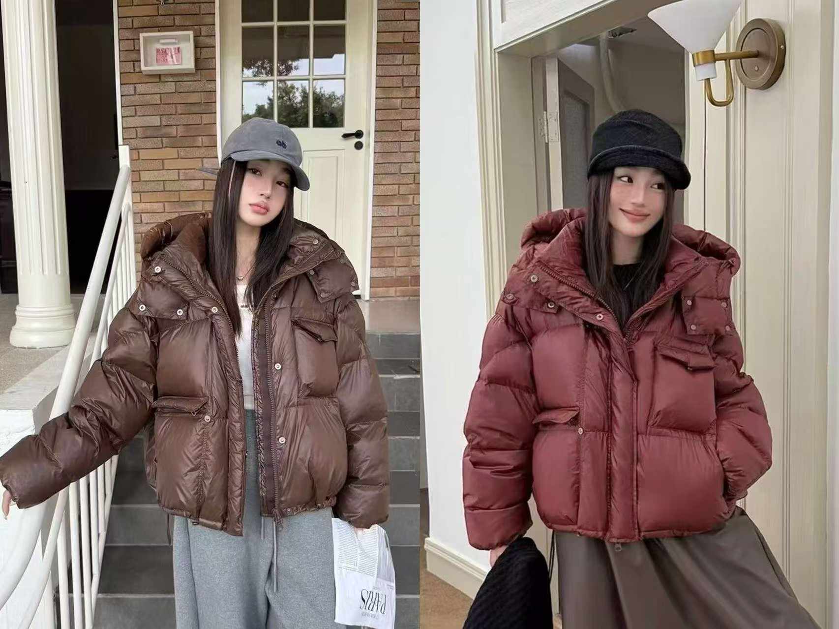 500件，95绒羽绒服的韩国原单，