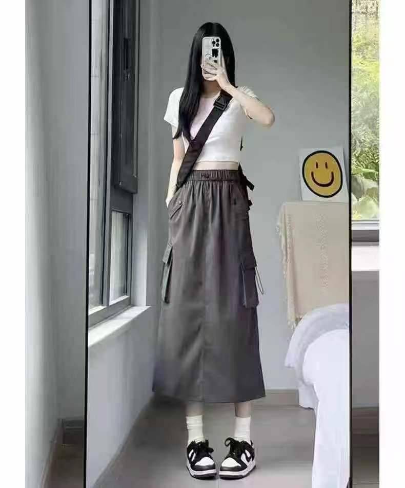 淘宝在售🔥爆款半身裙女2025新款高腰中长款a字包臀裙工装