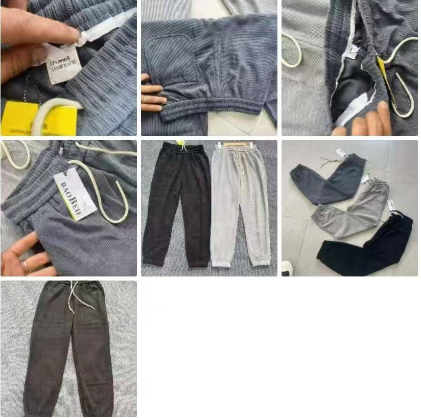 45000条左右精品欧棉鹅绒男士裤子，小码多，独立包装，走朝