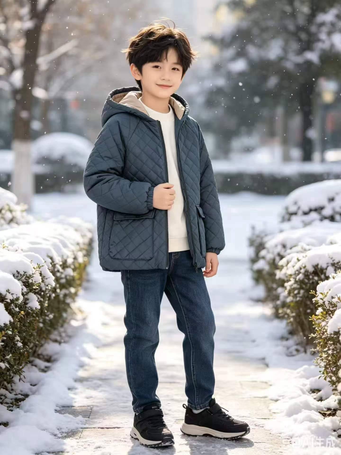 🎲🎲⭕⭕16.8全清650件中大童儿童轻薄菱格棉服冬季连