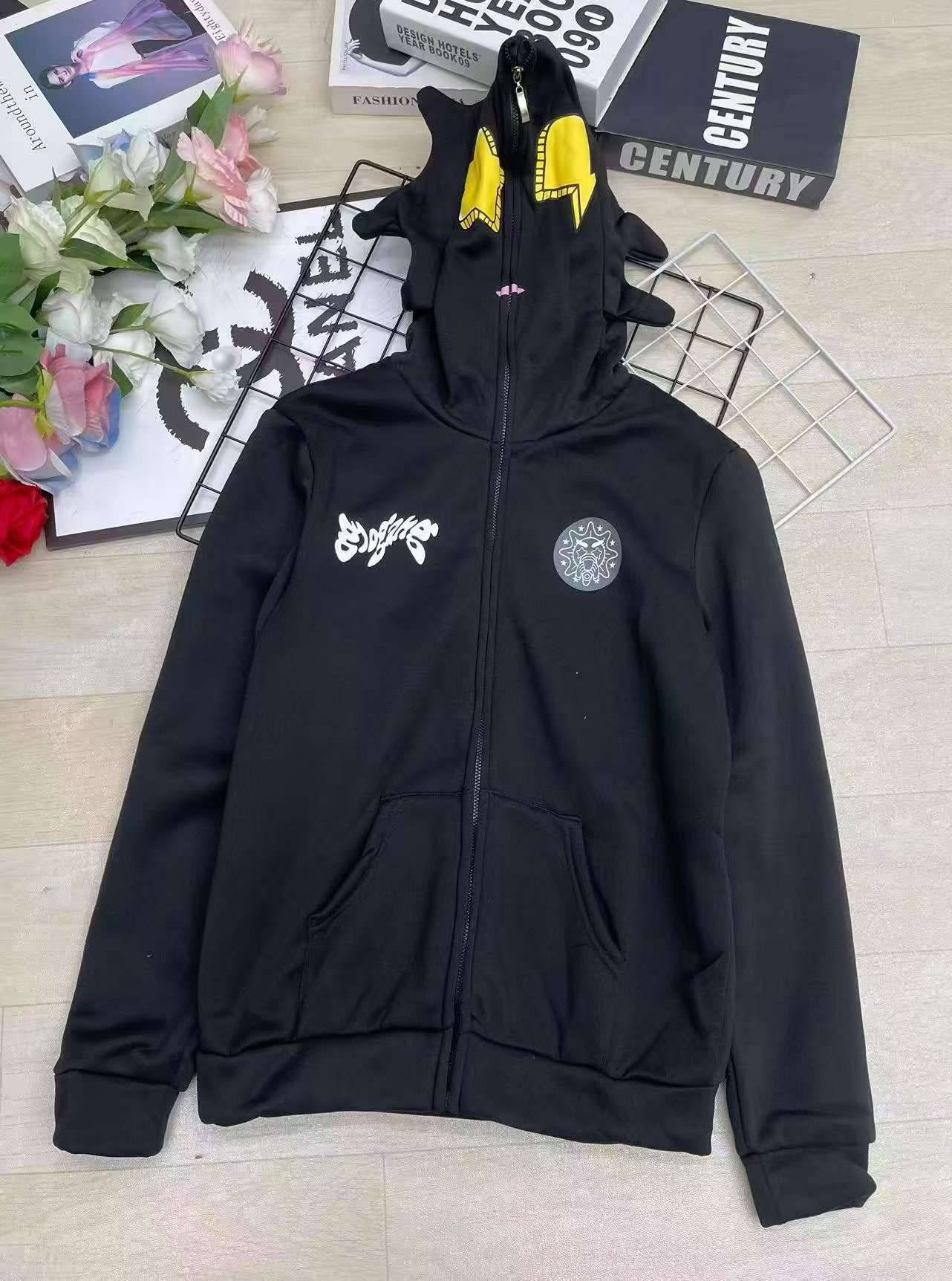 中大童连帽加绒拉链开衫卫衣外套，数量：191件，码数：s-m