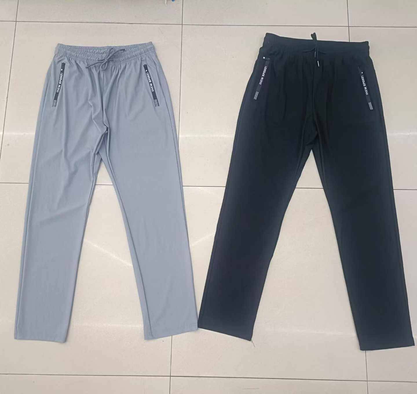 20万条锦纶冰丝裤，m到7​xl码，束脚，平脚两种，主要平脚