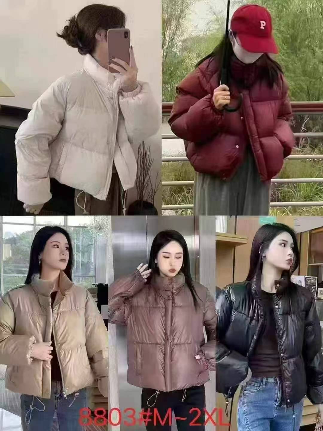 全清价25.8元，分货1，9148件，女装羽绒棉棉服外套'短