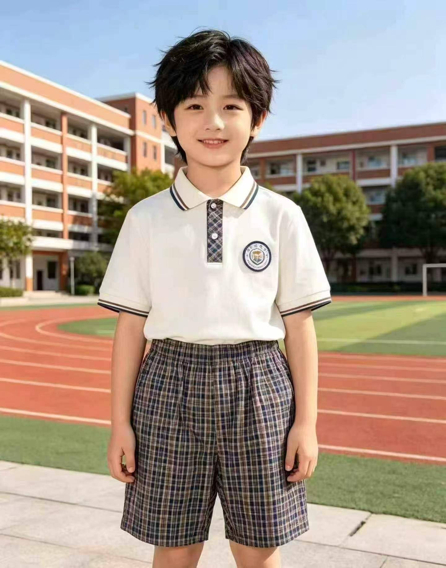 24000条，格子英伦格子纯棉休闲松紧五分中大童男童短裤，尺