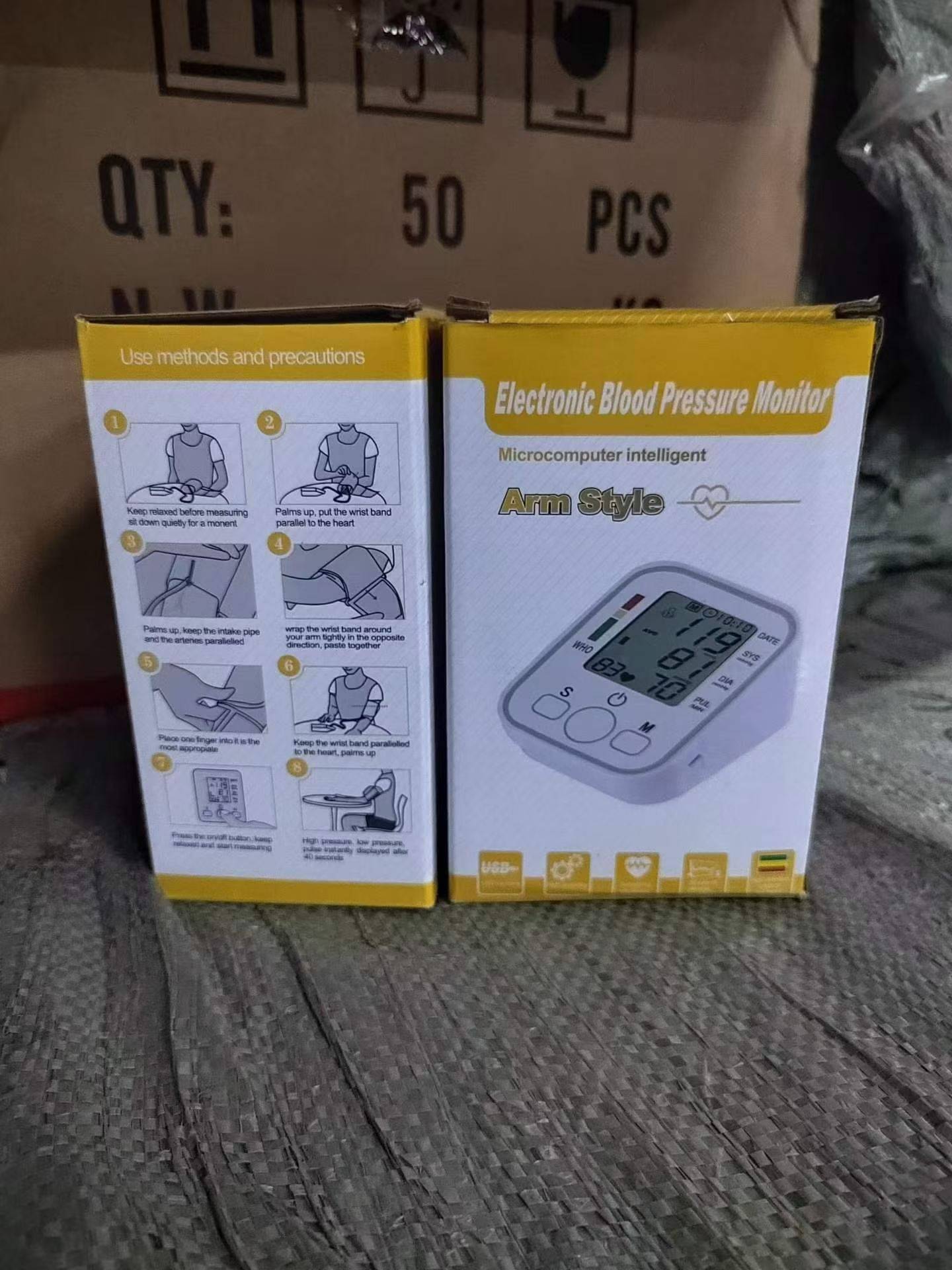 臂式血压计5000台，一件50台，1x