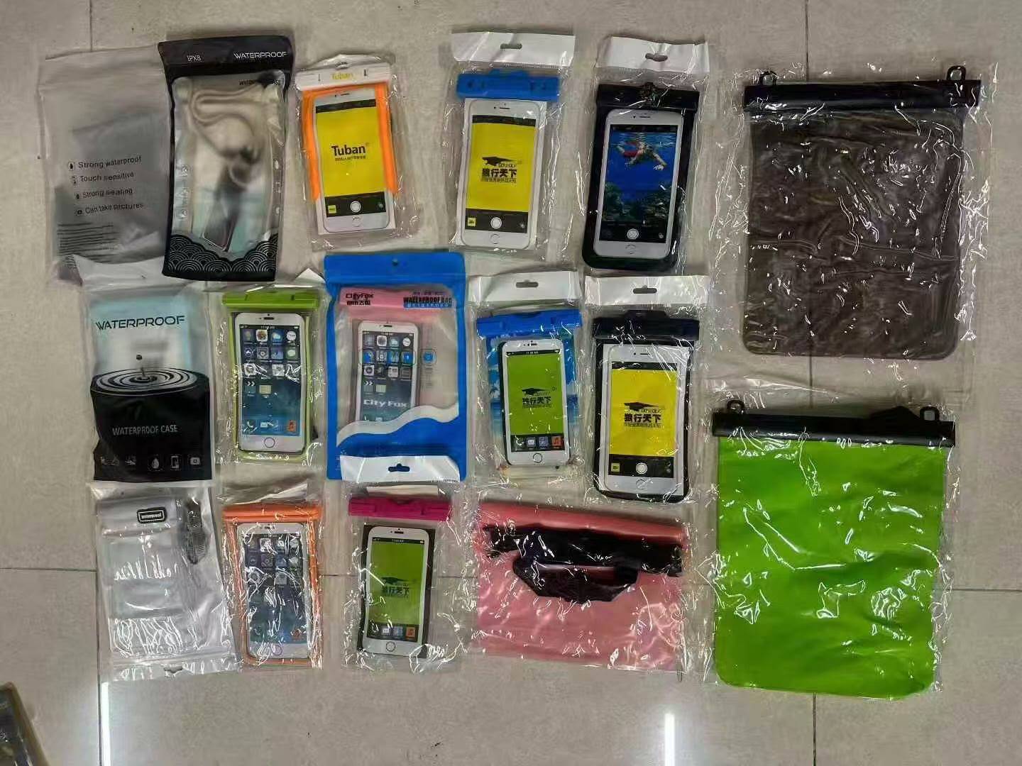 手机防水袋15000个，毛毛钱