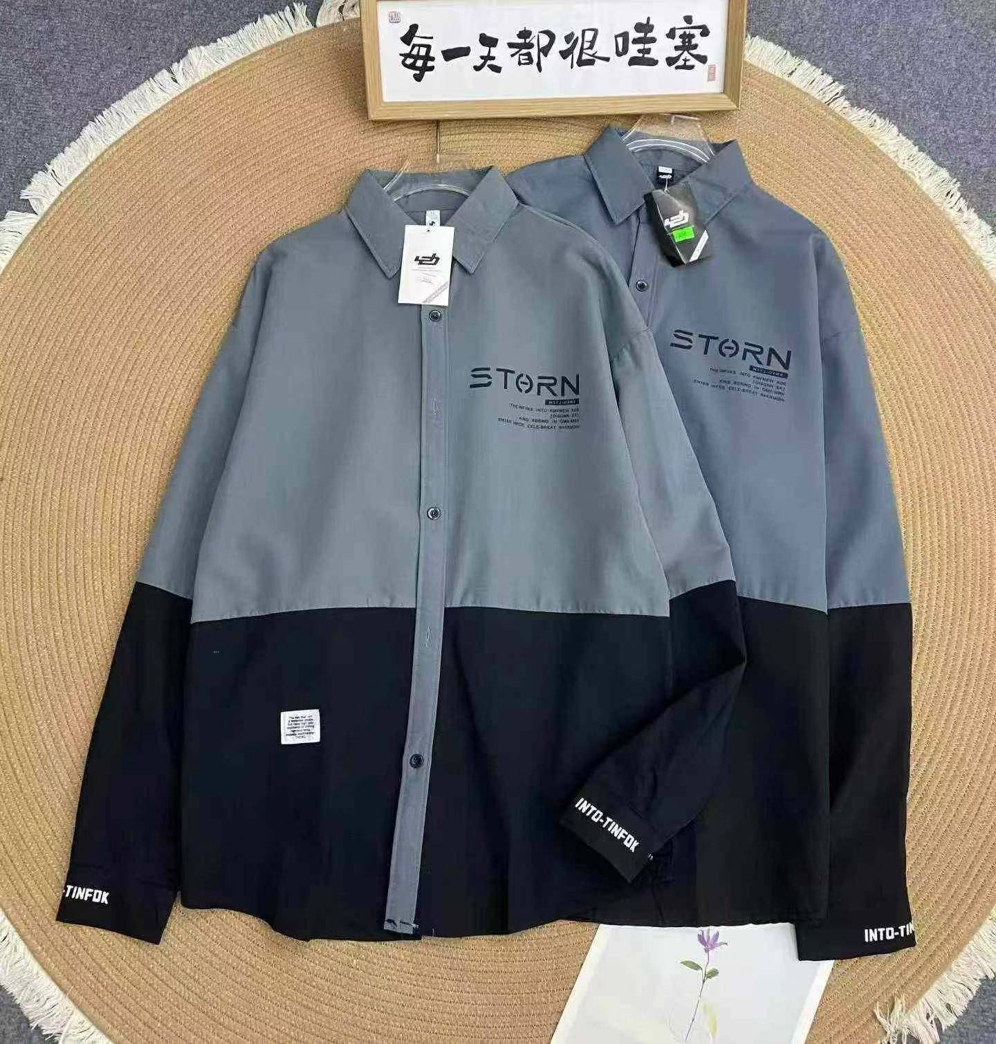 🎁韩版休闲男装长袖衬衫277件，
全清💰6.8，分货💰